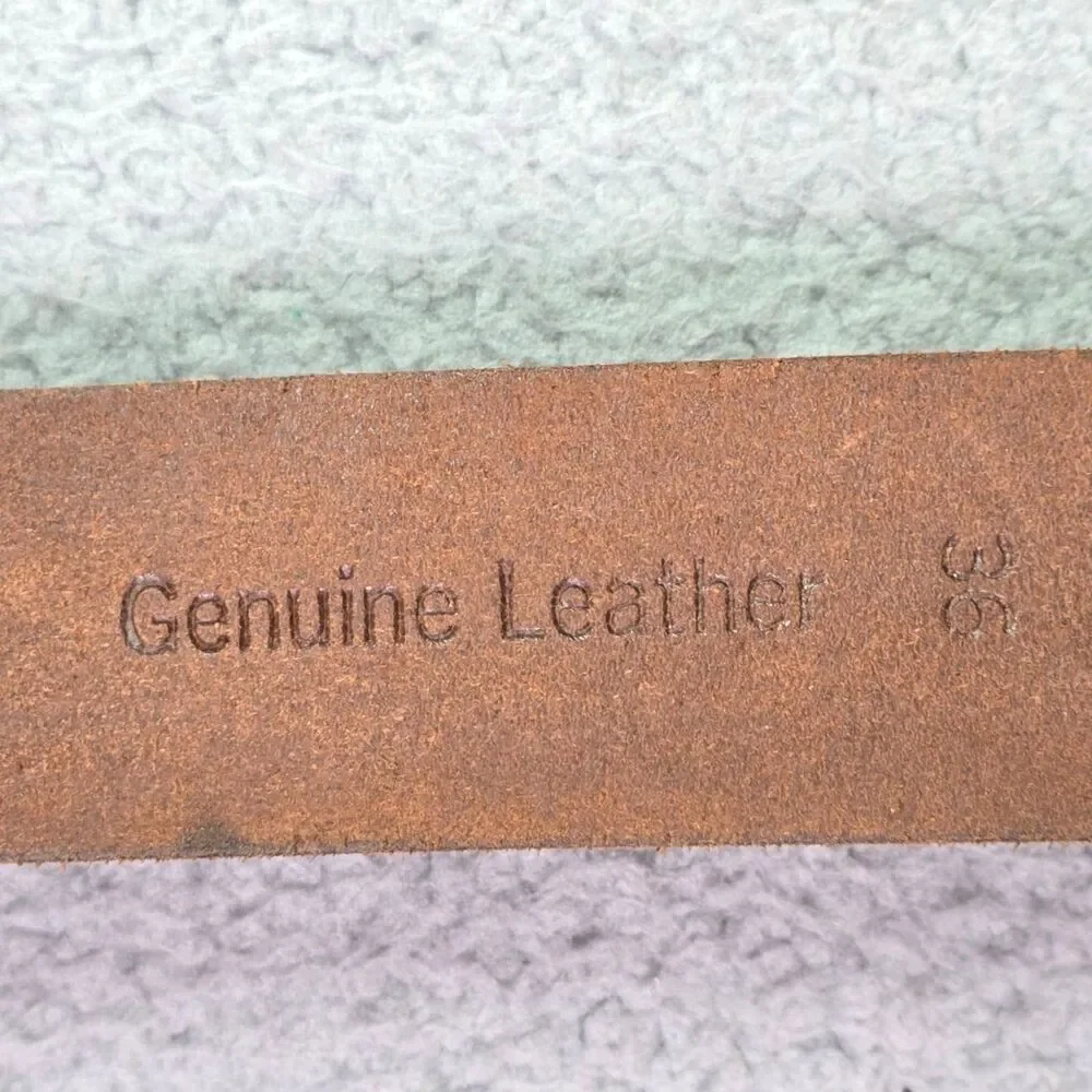 Timberland Leather Belt Brown 36 1.5 Wide Casual Workwear Classic